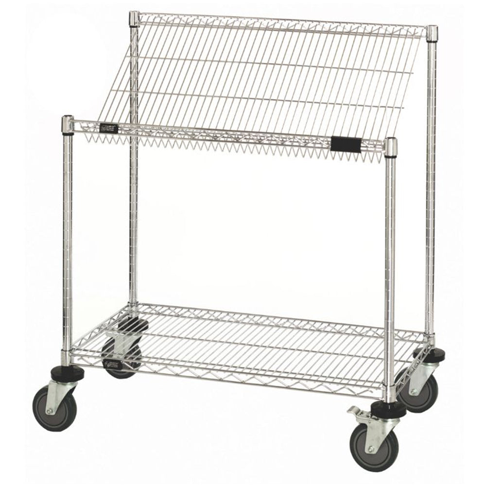 24"d x 40"h Slanted Work Station Carts
