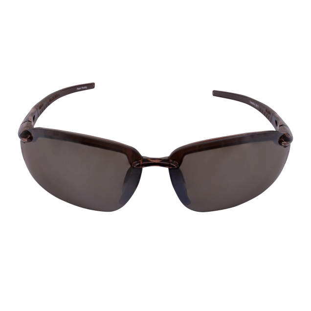Radians Crossfire ES5 Premium Safety Eyewear Crystal Brown Frame with HD Brown Mirror Lens (29117)