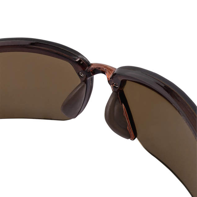 Radians Crossfire ES5 Premium Safety Eyewear Crystal Brown Frame with HD Brown Mirror Lens (29117)