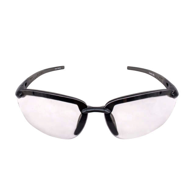 Radians Crossfire ES5 Premium Safety Eyewear Shiny Pearl Gray Frames with Clear Lenses (2964)