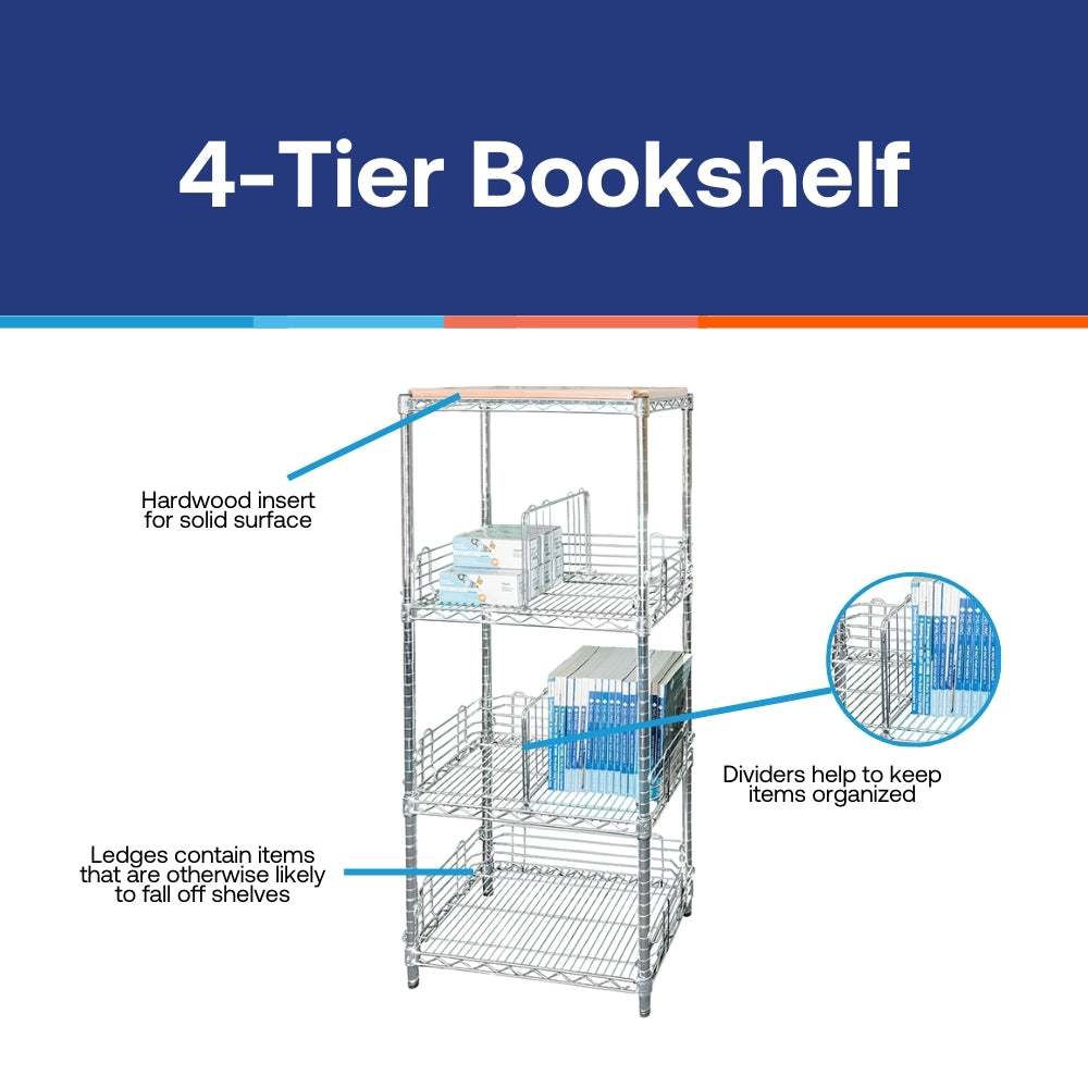 4-Tier Bookshelf