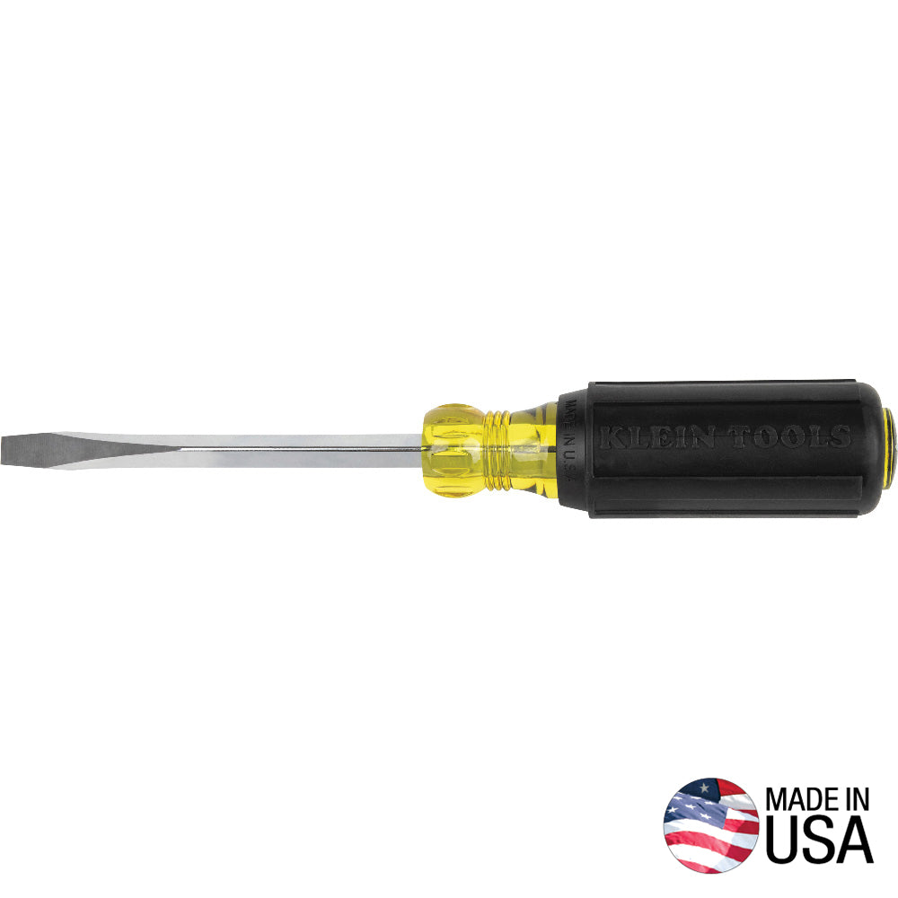 Klein 1/4-Inch Keystone Screwdriver, 4-Inch Square Shank (600-4)