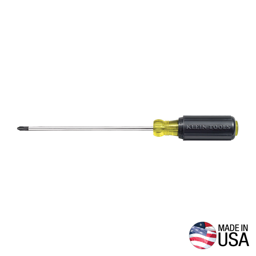 Klein #3 Phillips Screwdriver, 6-Inch Round Shank (603-6)