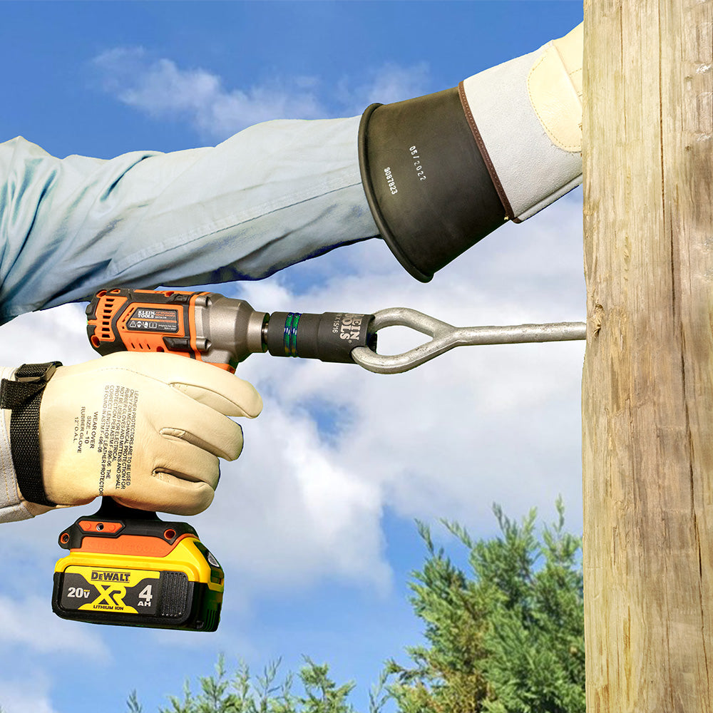 Klein 2-In-1 Slotted Impact Socket Set, 12-Point, 6-Piece (66090)