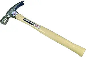 VAUGHAN Hickory Handle 999 Series Framer Hammer, 20oz Smooth Face, Made In The USA (999L)