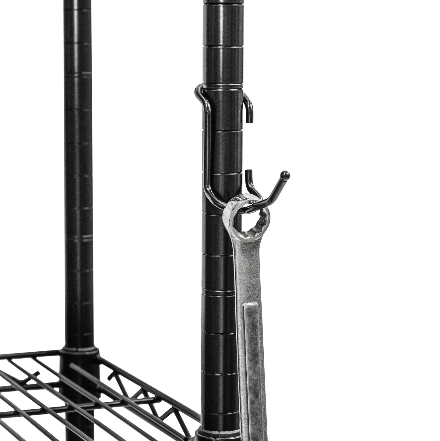 Black 2" All-Purpose Post Hooks - 5-Pack