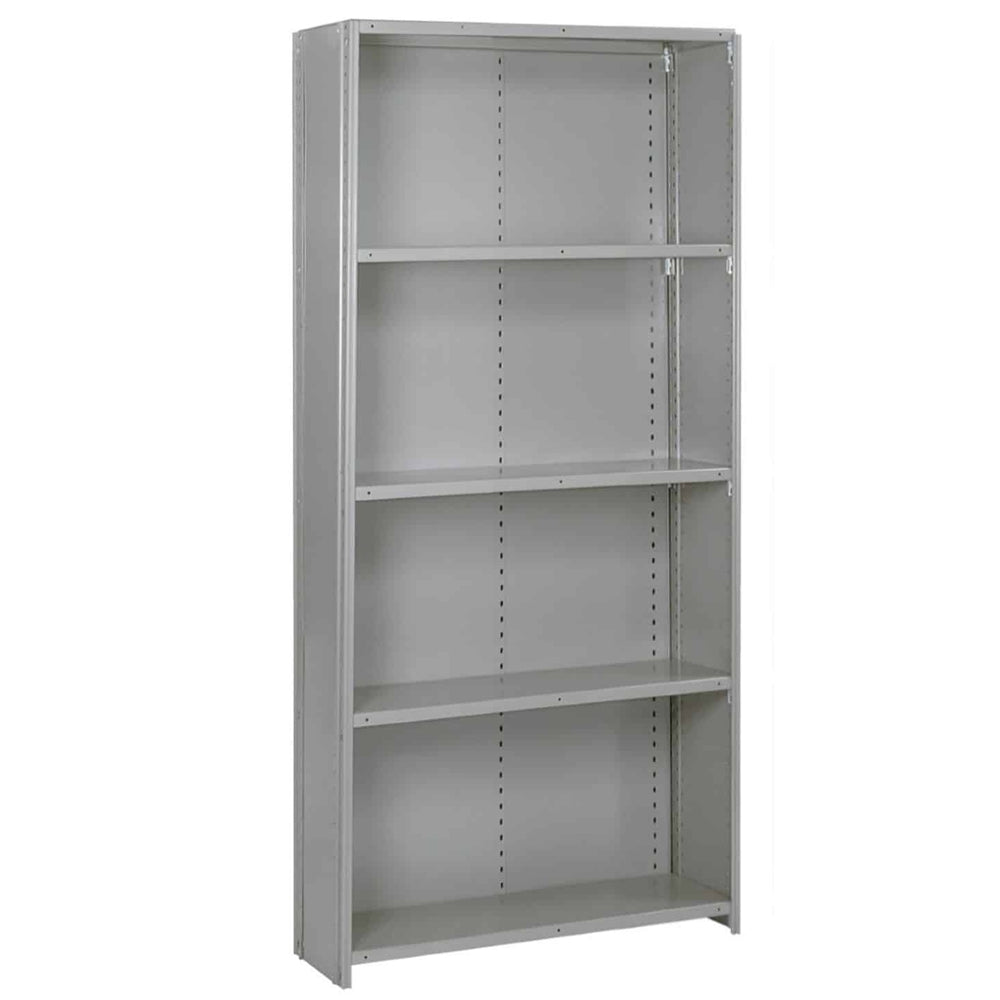 36"w x 84"h Lyon 8000 Series Closed Steel Shelving - 22-Gauge, Medium-Duty
