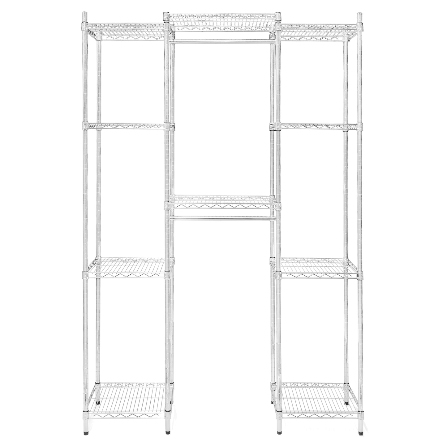Double Hang Closet Wire Shelving System - 18"d x 84"h