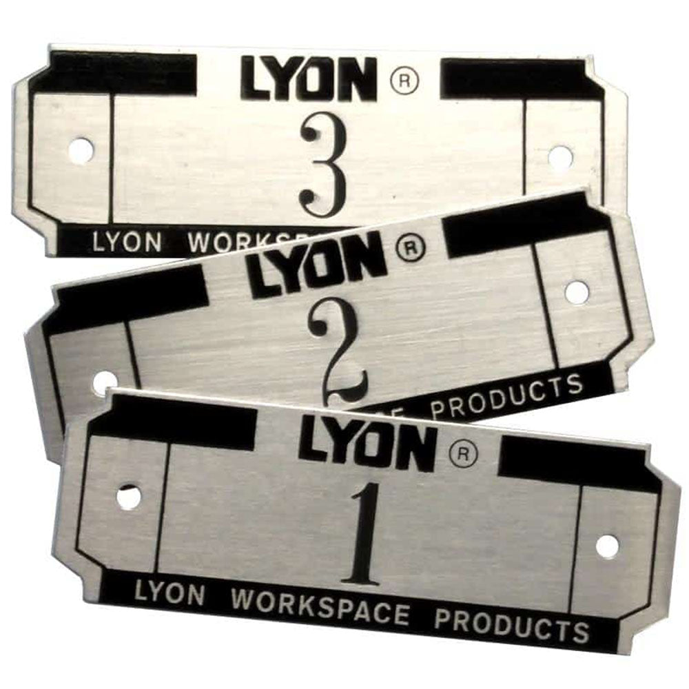 Metal Locker Number Plates - 1-999