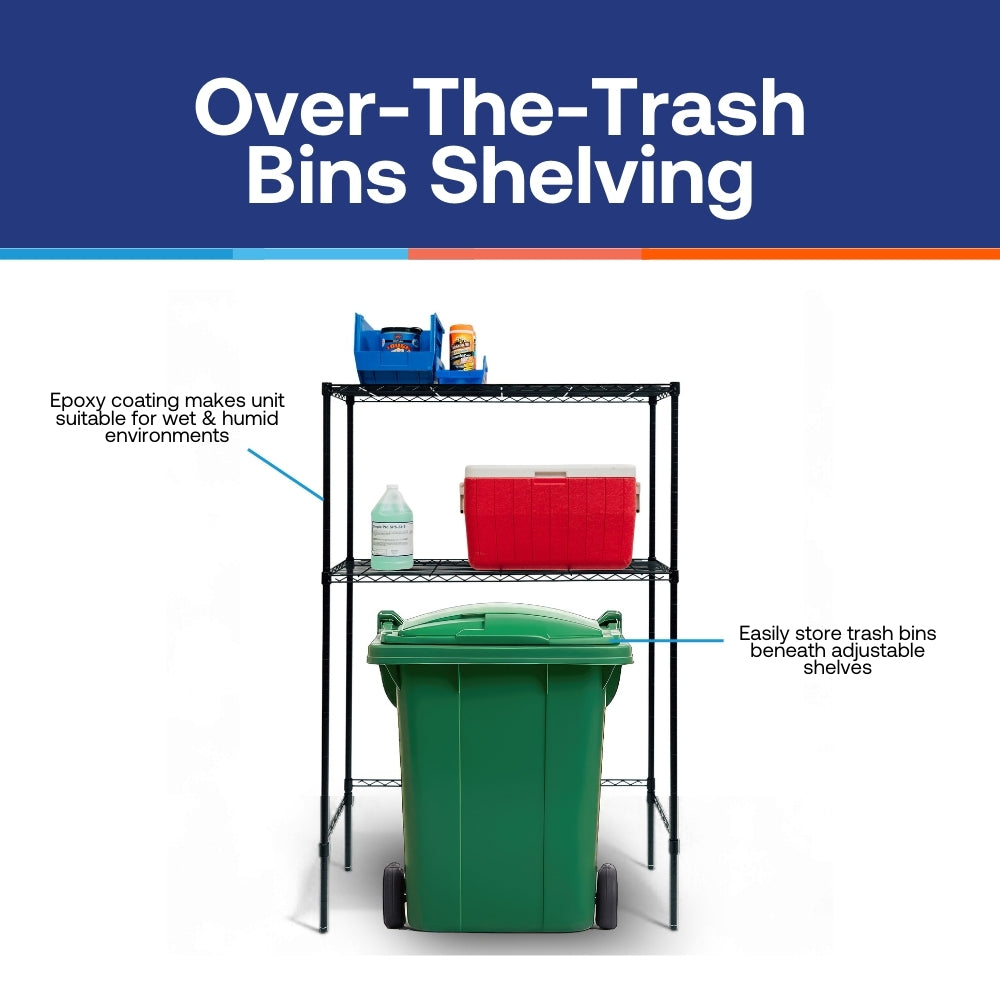 Over-The-Trash Bins Shelving