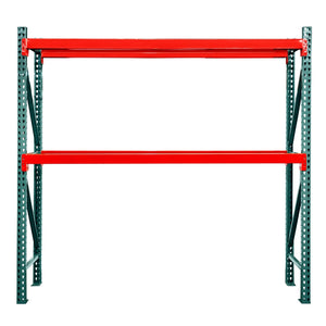 2-Tier Teardrop Pallet Rack Starter Units - 42"d x 96"h