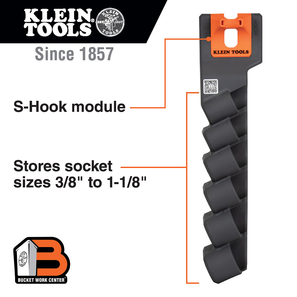 Klein Socket Storage Module, S-Hook (BC509S)