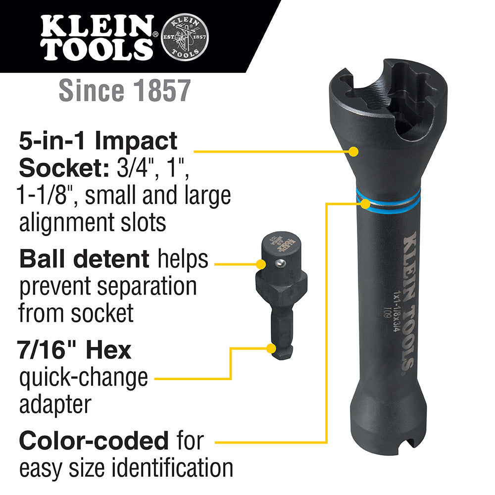 Klein 5-in-1 Impact Socket (NRHD)