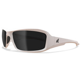 Edge Brazeau Torque Polarized Safety Glasses White Frame Smoke Lens (TXB246)
