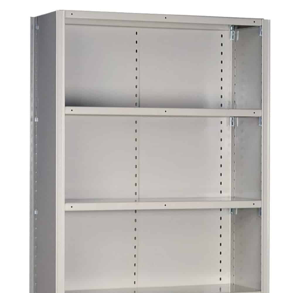 48"w x 84"h Lyon 8000 Series Closed Steel Shelving - 20-Gauge, Heavy-Duty