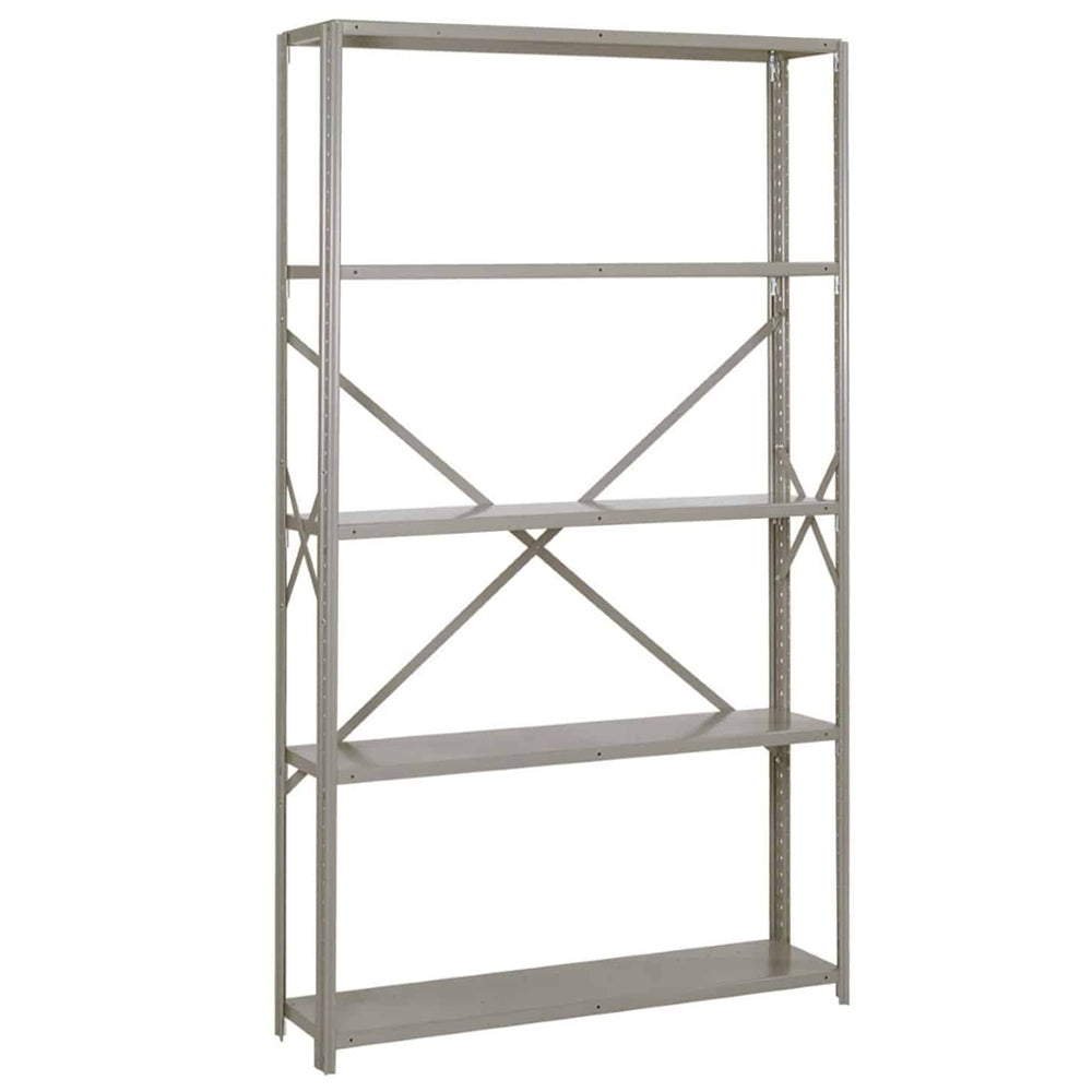 48"w x 84"h Lyon 8000 Series Open Steel Shelving - 18-Gauge, Extra Heavy-Duty