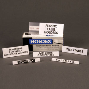 Clear Hol-Dex Label Holders - 12pk