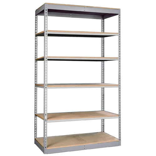 Lyon 12"d 6Shelf LightDuty Boltless Shelving Starter Units Gray
