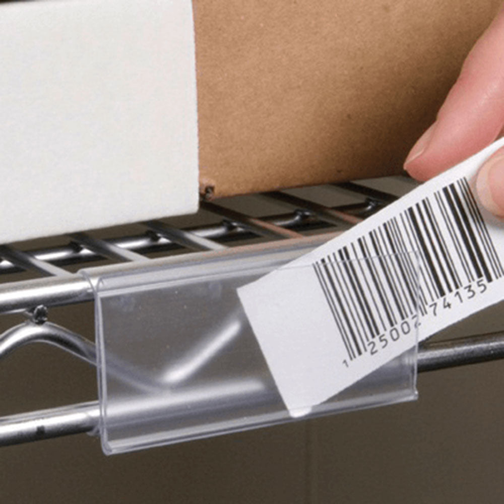 Clear Wire-Rac Label Holders