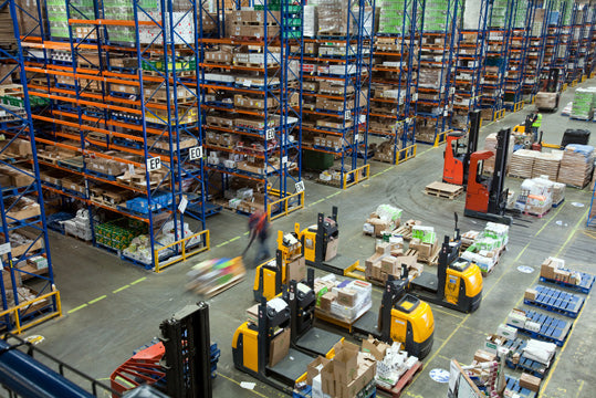 Busy Warehouse During The Holidays