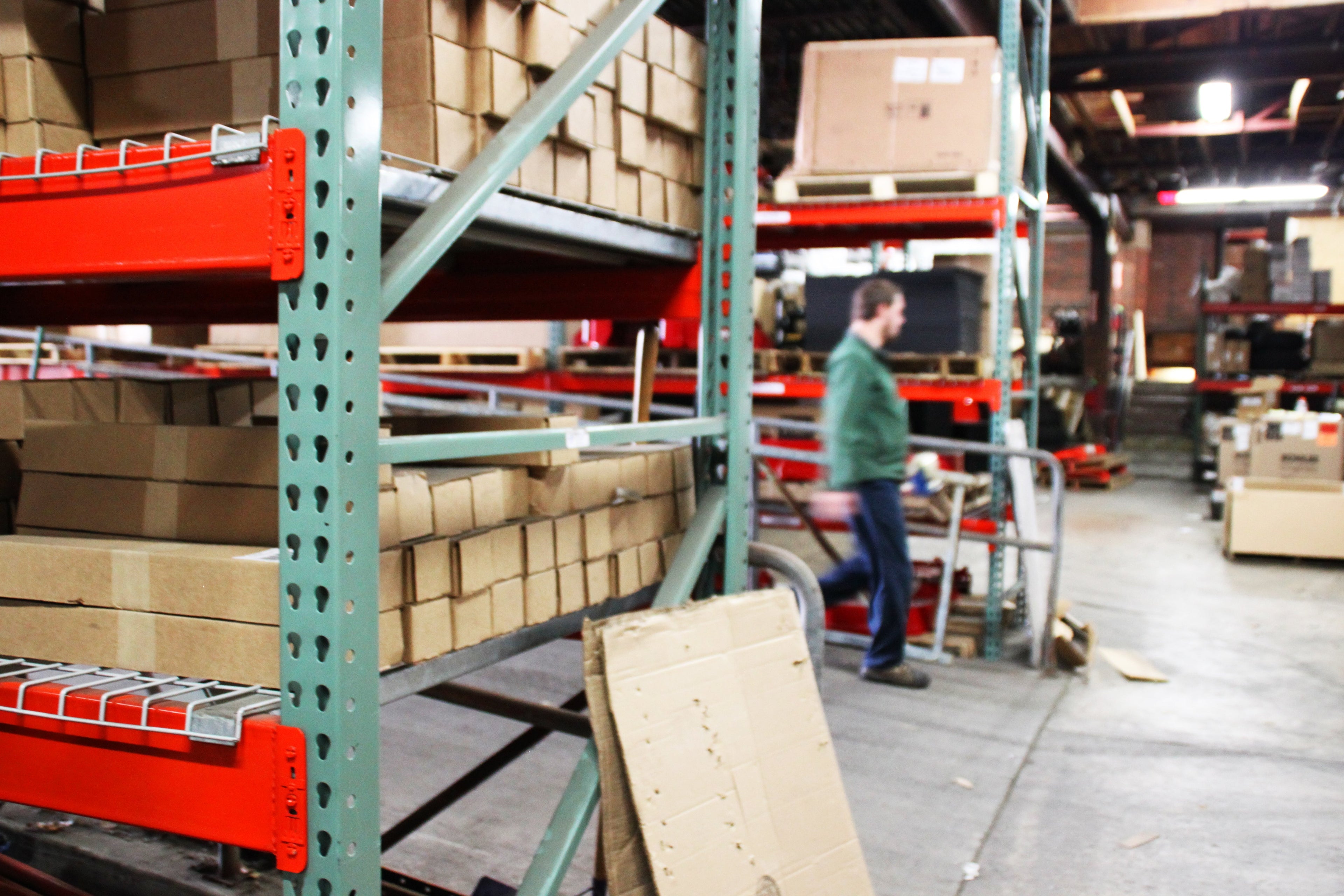 pallet racking inside Weingartz warehouse