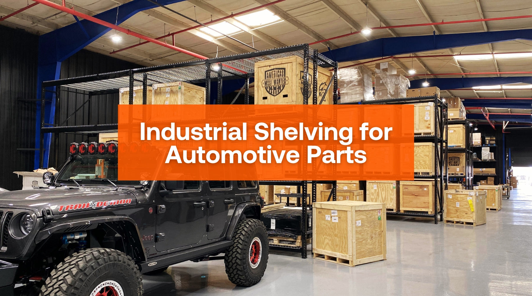Industrial Shelving for Automotive Parts