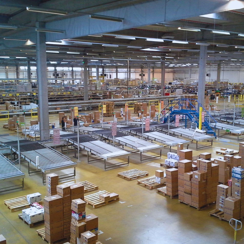 Manufacturing setup in a warehouse