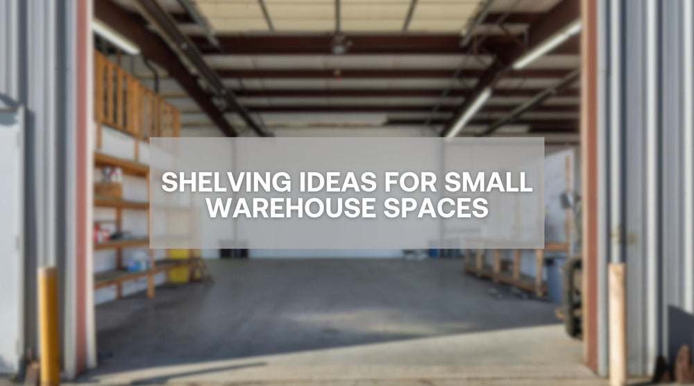 Shelving ideas for small warehouse spaces - title image cover of open garage in small warehouse