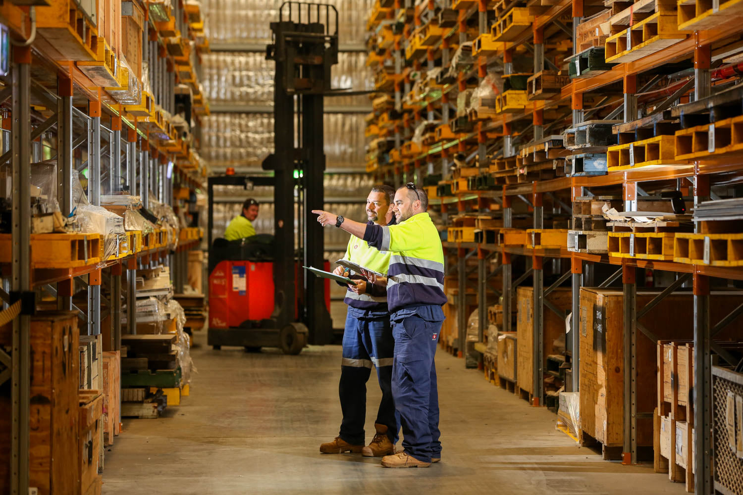 warehouse workers