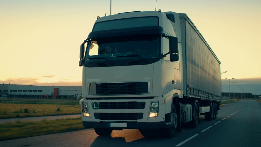 semitruck on the road