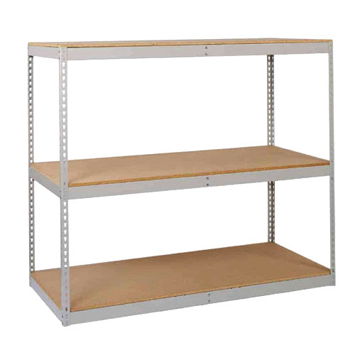 Lyon 3-Shelf Heavy-Duty Boltless Shelving Starter Units - Gray
