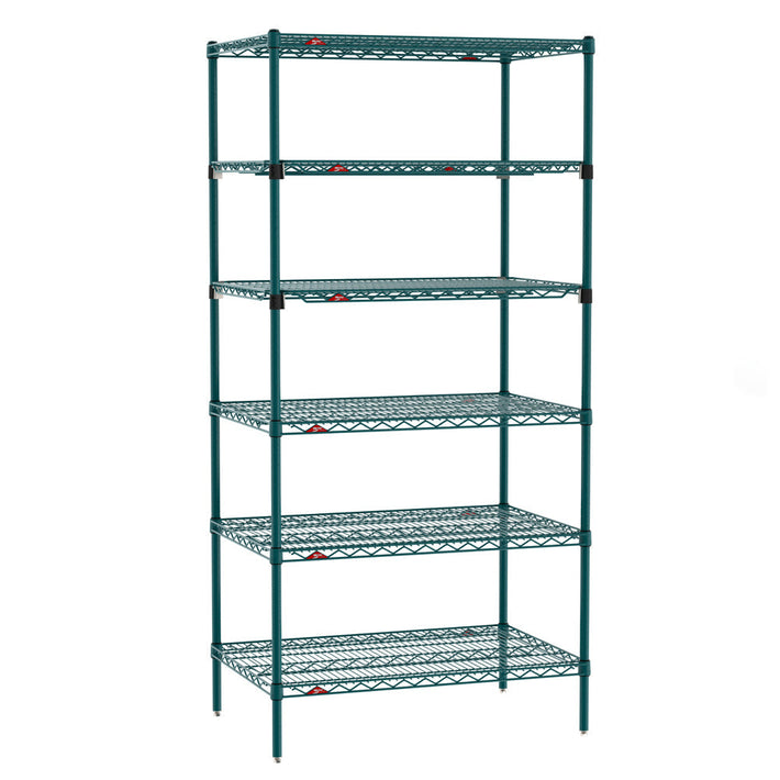 Metro Super Erecta EZ-ADD Green Wire Shelving Units