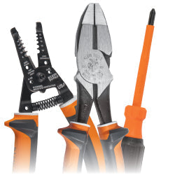 Insulated lineman pliers, cutters and strippers