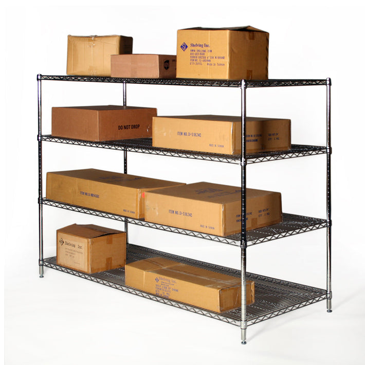 30"d Chrome Wire Shelving Units