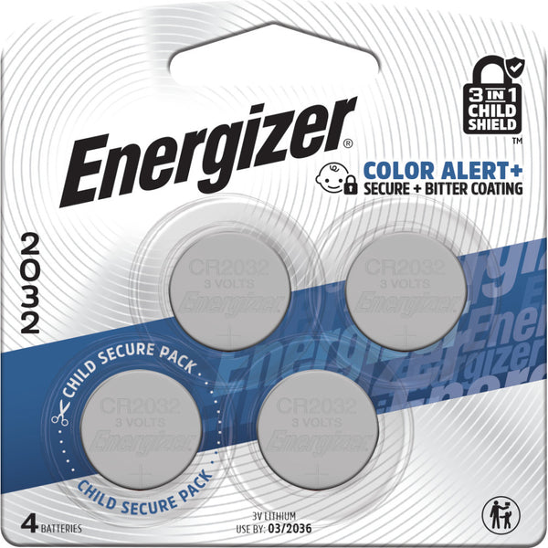 Energizer (named in internal text) CR2032 Lithium Coin Battery (ECRN2032)
