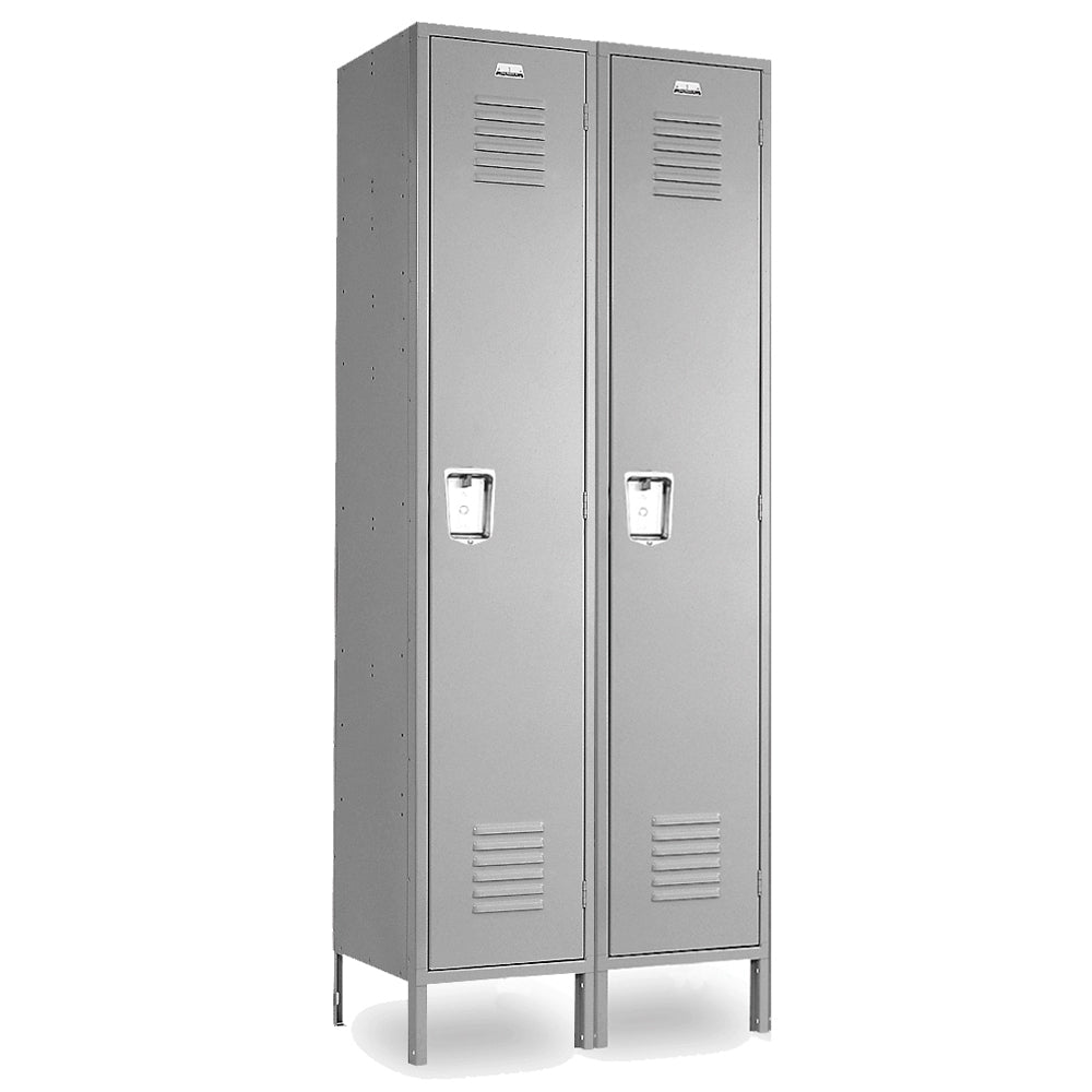 Single Tier Lockers - 18"d x 18"w x 72"h - Gray