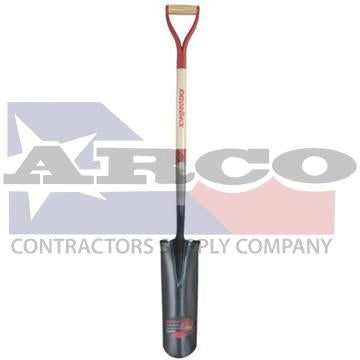 Ames 16-IN Drain Spade with Wood Handle and D-grip (2597400)