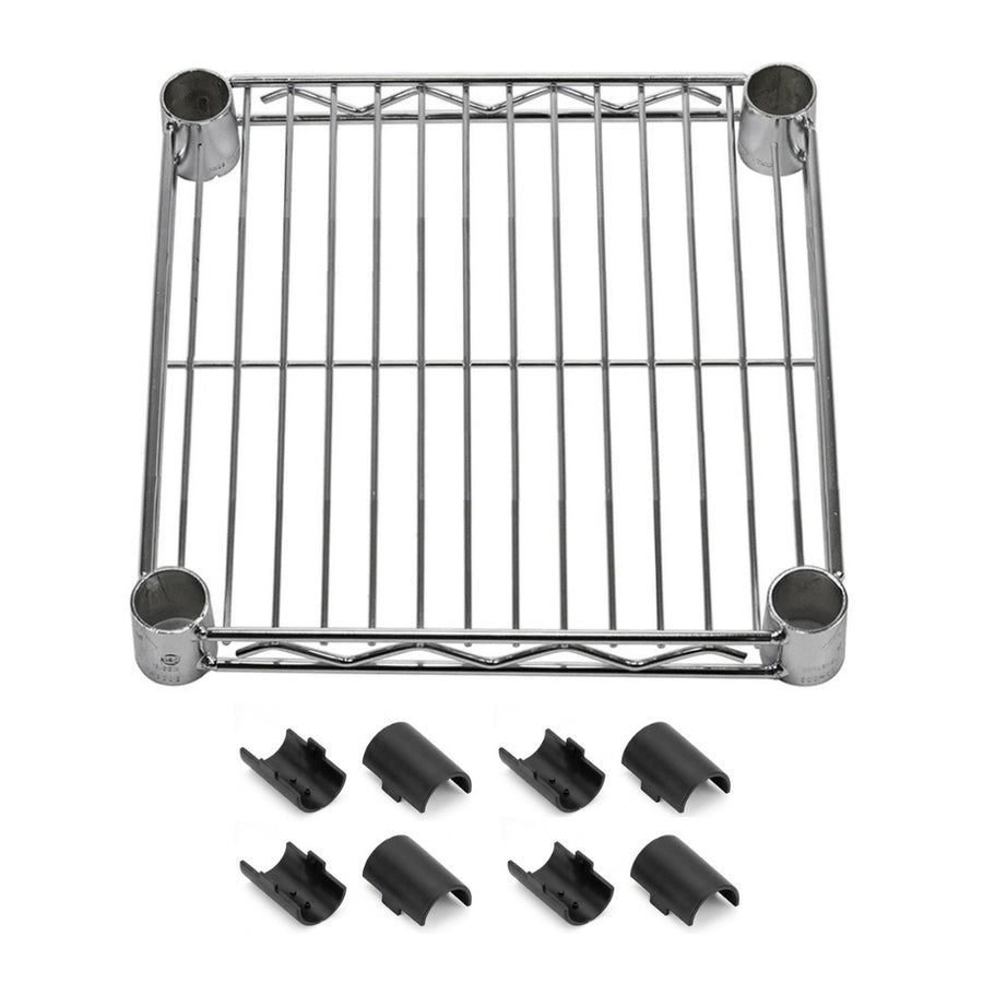 10"d Chrome Wire Shelves with Shelf Clips