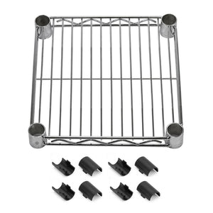 10"d Chrome Wire Shelves with Shelf Clips