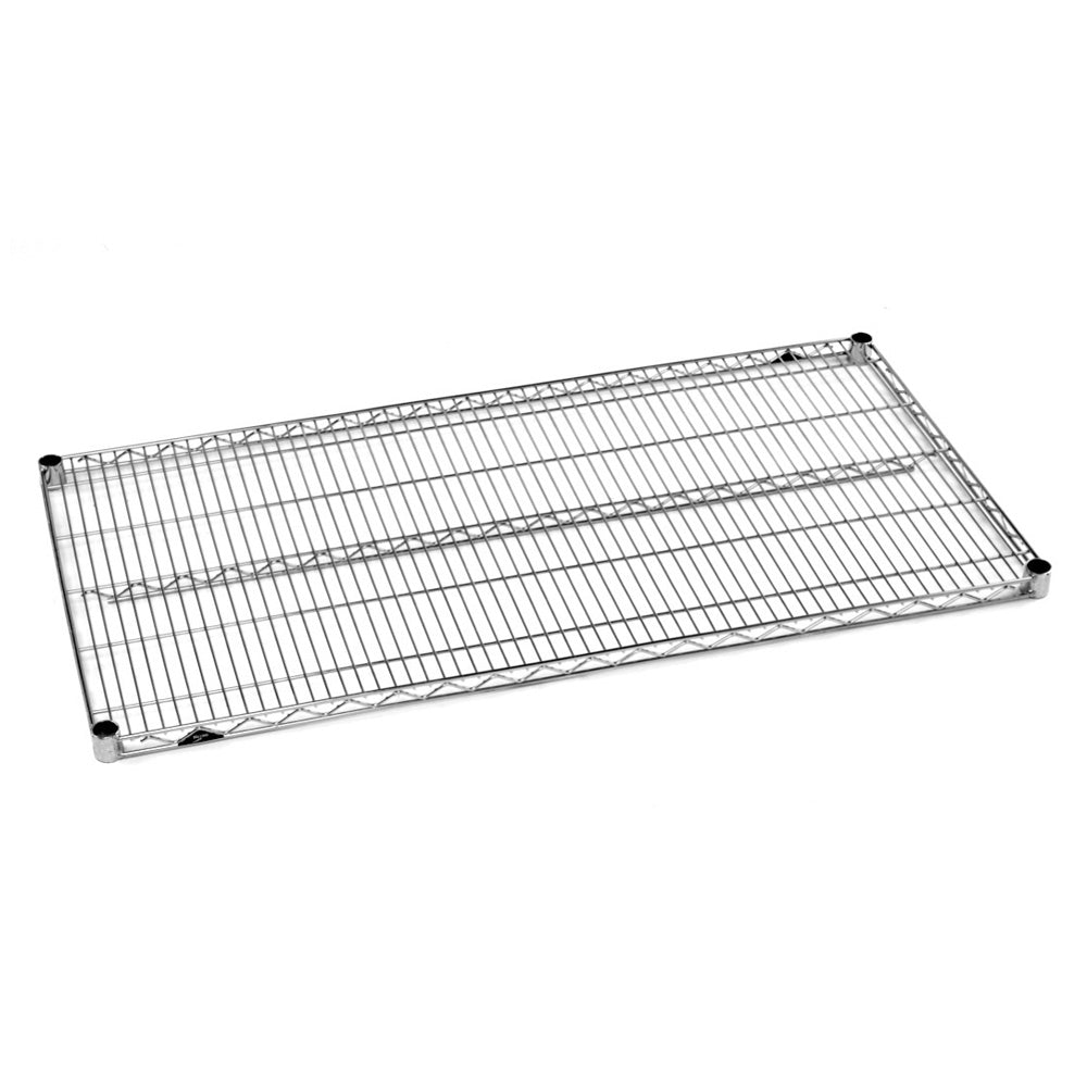 14"d Super Erecta Stainless Steel Wire Shelves