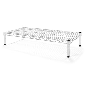 14x36 chrome wire shelf only, single 36-inch wide closet organization shelf, 14-inch deep heavy-duty slim reach-in storage tier - SI Brand stocked in Michigan