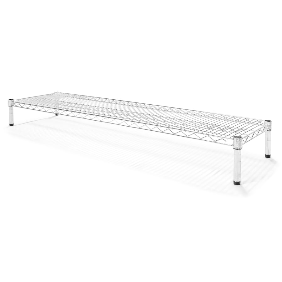 10"d x 6"h Chrome Wire Shelving w/ 1 Shelf