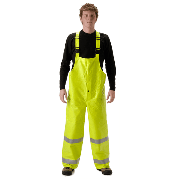 NASCO ArcLite Hi-Vis Bib Style Trouser, Fluorescent Yellow, Medium (1501TFY-M)