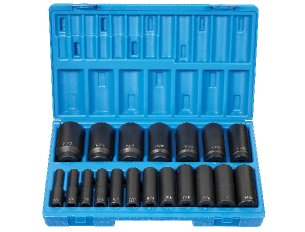 Socket Set 19pc 1/2"DR 12PT Impact (1719D)