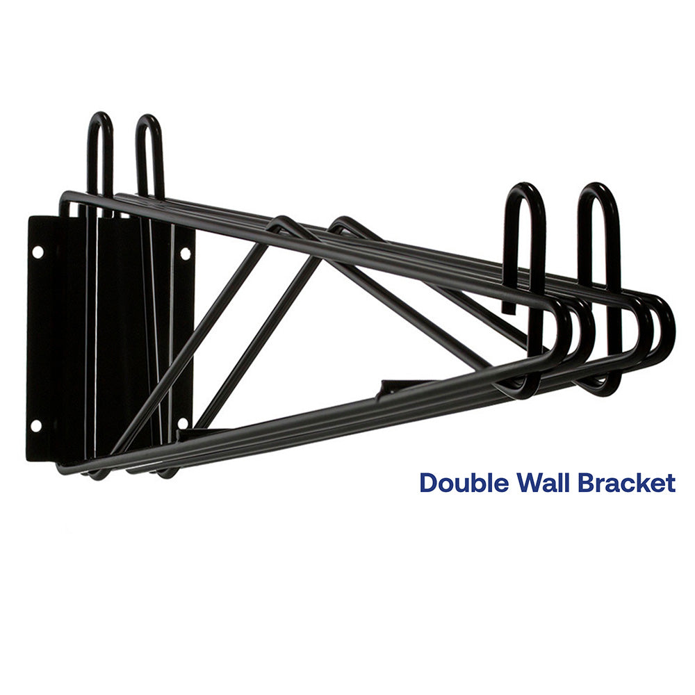 18"d Black Wall Brackets