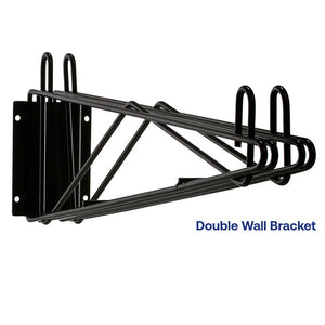 18"d Black Wall Brackets