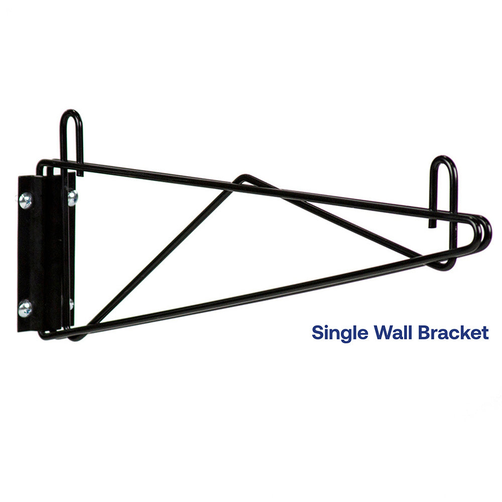 18"d Black Wall Brackets