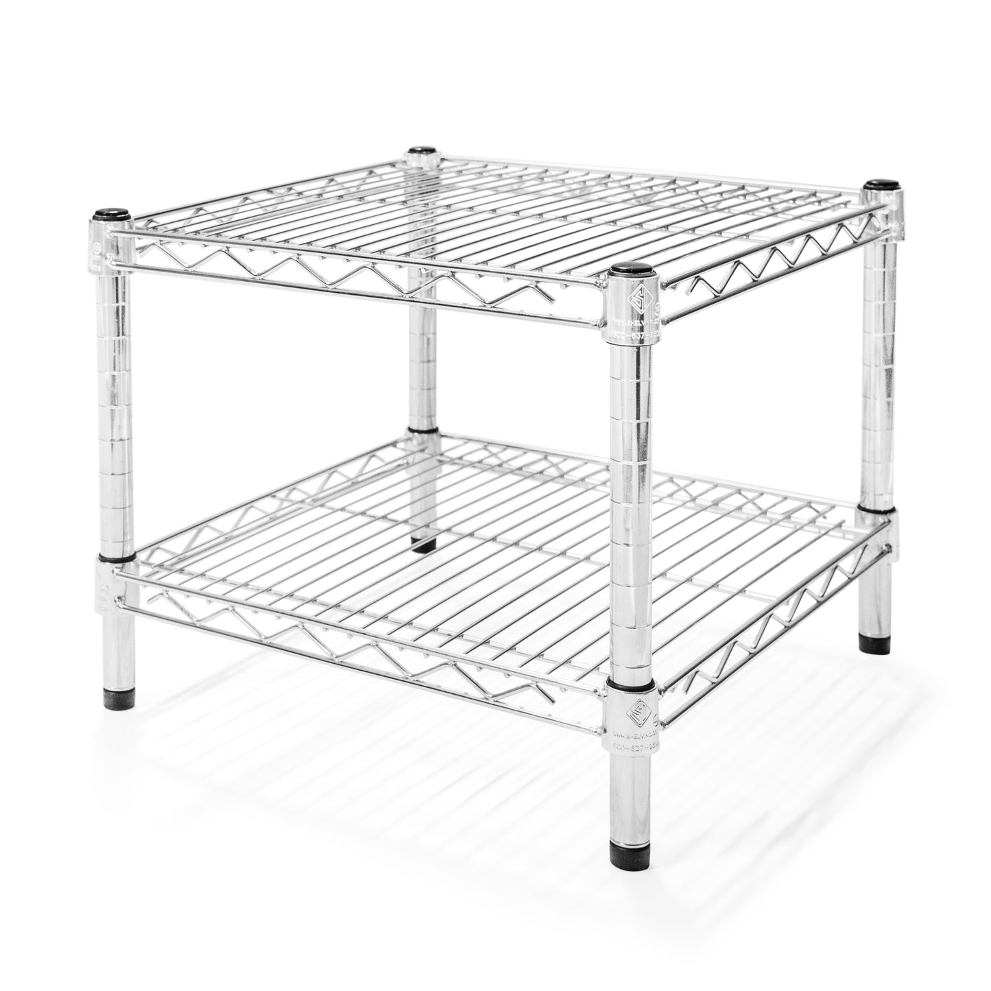 24"d x 14"h Chrome Wire Shelving w/ 2 Shelves
