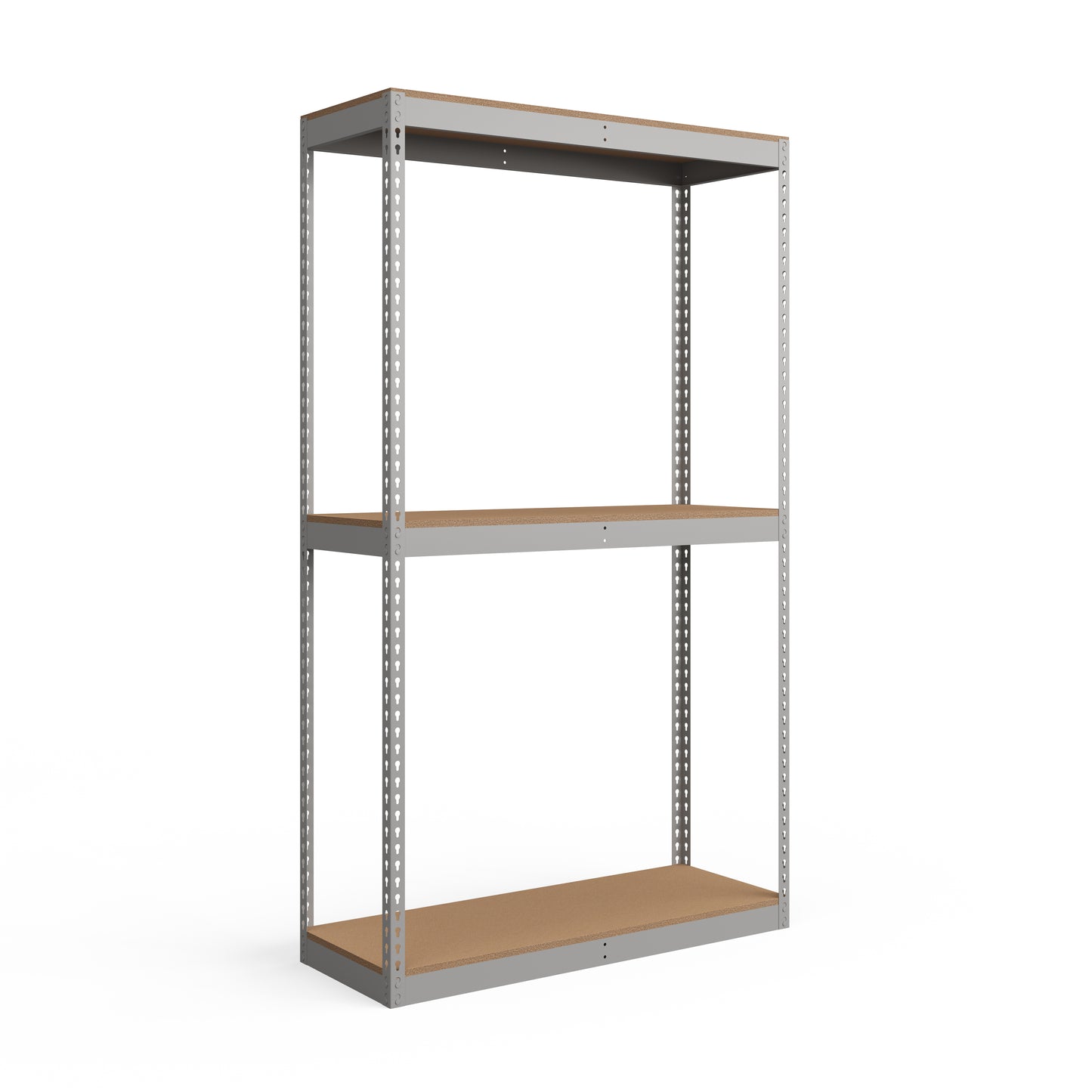 Lyon 18"d 3-Shelf Heavy-Duty Boltless Shelving Starter Units - Gray