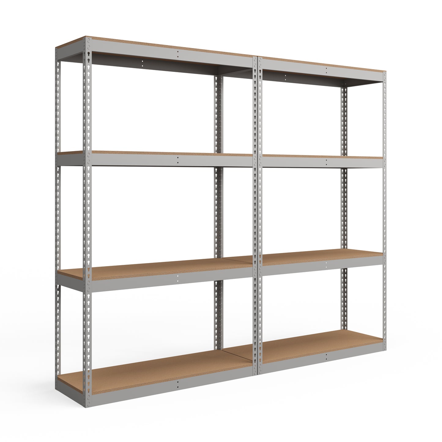 Lyon 18"d 4-Shelf Heavy-Duty Boltless Shelving Add-On Units - Gray